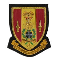 43 Commando Royal Marines wire blazer badge